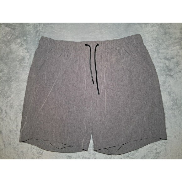 Eddie Bauer Shorts Tech Woven Pull On Mens 2X Gray Drawstring Comfy - Picture 1 of 9